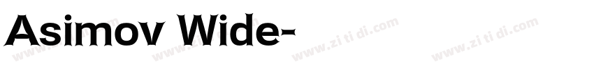Asimov Wide字体转换